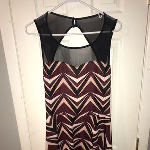 Chevron pattern dress